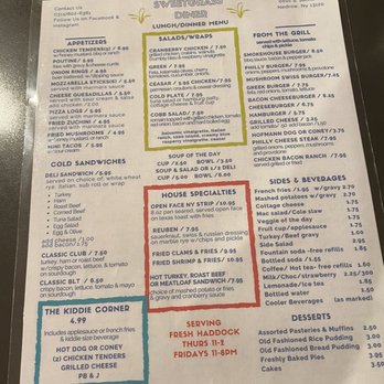 Sweetgrass Diner - Menu - Diners Near Me - Nedrow, New York