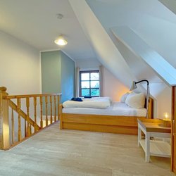 Dat witte Hus - Schlafzimmer Ferienwohnung Rügen
