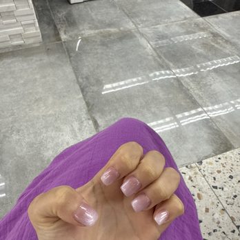 Dublin Nails & Bar Salon - Cute Pink&White Ombre Set - made by sis Mai. - Nail Salons Near Me - East Dublin, Georgia