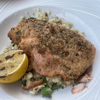 Great Maple - I enjoyed the Maple Pecan Crusted Salmon with Riced Cauliflower! Yum - New American Near Me - Newport Beach, California Great Maple - I enjoyed the Maple Pecan Crusted Salmon with Riced Cauliflower! Yum - New American Near Me - Newport Beach, California