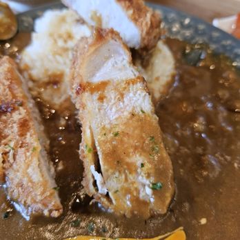Katsu Gin - Close-up of the Pork Loin Cutlet - Japanese Curry Near Me - Milpitas, California