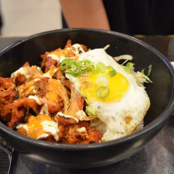 Kobeque - BBQ Rice Bowl with Chicken ! Chicken was well seasoned and not dry, yet again this bowl did not displease me (: - Korean Near Me - New York, New York