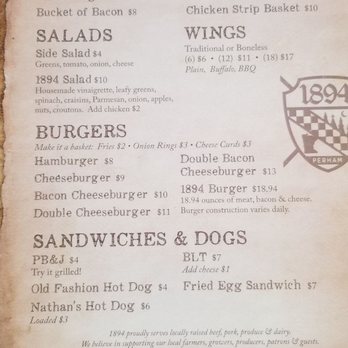 1894 - Burgers Near Me - Perham, Minnesota