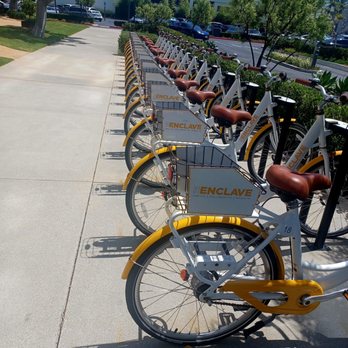 The Enclave - Long row of rental bikes - Shopping Centers Near Me - Torrance, California