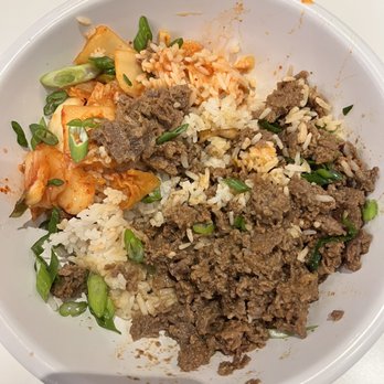 Little Purse - a bowl of rice, meat and vegetables - Asian Fusion Near Me - Houston, Texas