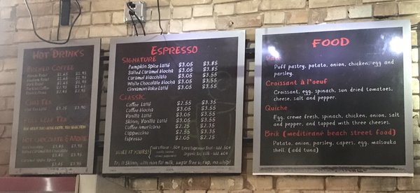 Menu photo 4 Arushas Coffee Belton, TX