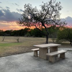 Sunrise Park - Bench at sunrise park