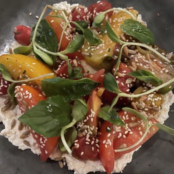 Virtue Restaurant - Heirloom tomatoes salad - Southern Near Me - Chicago, Illinois Virtue Restaurant - Heirloom tomatoes salad - Southern Near Me - Chicago, Illinois
