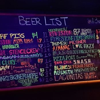 Red Dwarf - The beer menu changes often but the Dwarf Piss is the house drink! Nice sized for the price - Beer Bar Near Me - Las Vegas, Nevada Red Dwarf - The beer menu changes often but the Dwarf Piss is the house drink! Nice sized for the price - Beer Bar Near Me - Las Vegas, Nevada