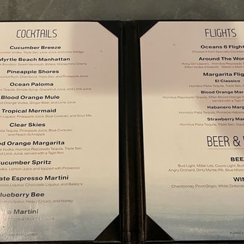 Coral Beach Resort - Cocktails Menu. Each is about $17 in 2024 - Hotels Near Me - Myrtle Beach, South Carolina Coral Beach Resort - Cocktails Menu. Each is about $17 in 2024 - Hotels Near Me - Myrtle Beach, South Carolina