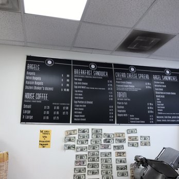 Perry's Bagel Cafe - Picture of the menu taken today. - Bagels Near Me - Paramus, New Jersey