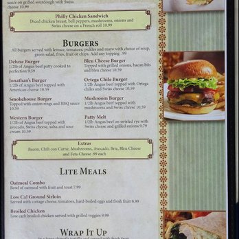 Old Town Grill - One section of the lunch menu. I zero'd in on the "Burgers" section of the menu, and wound up order an "Ortega Chile Burger." - Breakfast & Brunch Near Me - Auburn, California Old Town Grill - One section of the lunch menu. I zero'd in on the "Burgers" section of the menu, and wound up order an "Ortega Chile Burger." - Breakfast & Brunch Near Me - Auburn, California
