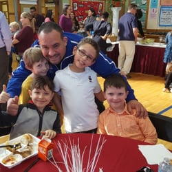 No Limit Martial Arts - Master Guerrero having a special Valentine's Lunch with some of his students