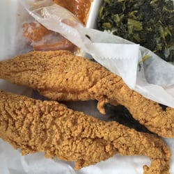 Wags Food & Culture - Mustard greens, fried fish and candied yams