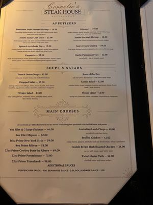 Menu photo 1 Cornelio’s Steak House Rancho Cucamonga, CA Menu photo 1 Cornelio’s Steak House Rancho Cucamonga, CA