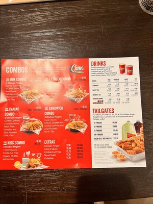 Menu photo 2 Raising Cane's Chicken Fingers Palmdale, CA Menu photo 2 Raising Cane's Chicken Fingers Palmdale, CA