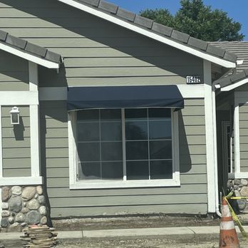 Exclusive Awnings - Awning installed over front bedroom window. - Awnings Near Me - Norco, California