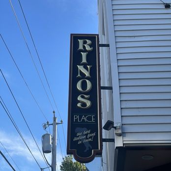 Rino's Place - Sign for restaurant - Italian Near Me - Boston, Massachusetts Rino's Place - Sign for restaurant - Italian Near Me - Boston, Massachusetts