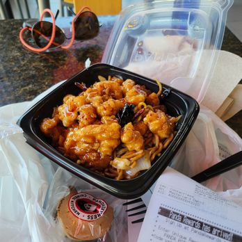 Panda Express - Spicy orange chicken bowl. - Chinese Near Me - Moreno Valley, California