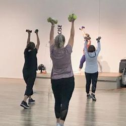 Jazzercise - Instructors do the workout with you.
