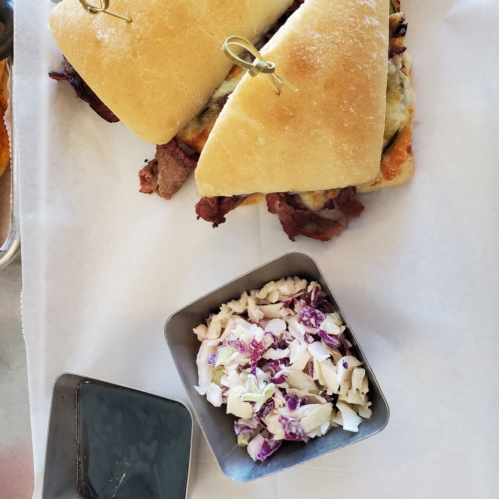Mash Lab Brewing & Kitchen - Roast beef sandwich with slaw - American Near Me - Windsor, Colorado