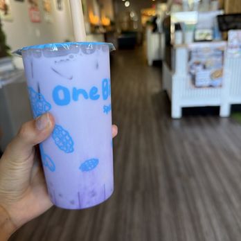 One Bite Cafe - Taro Latte - Cafes Near Me - Lake Forest Park, Washington