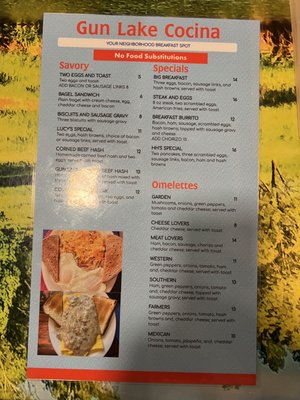 Menu photo 2 Gun Lake Cocina Middleville, MI