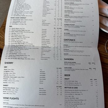 Barcelona Wine Bar - Drink menu - Wine Bars Near Me - Houston, Texas