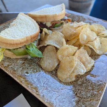Miller Wine Works - Bacon and lettuce and tomatillo on sourdough - Wineries Near Me - Sutter Creek, California