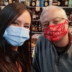 Ledger's Liquors - Me and the very popular Ed Ledger