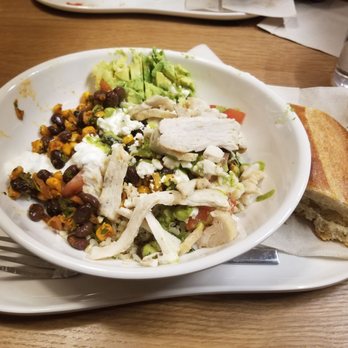Panera Bread - After the manager took my baja bowl back to fix, what he gave me. Still not satisfied vs the photo and presentation! - Salad Near Me - Carson City, Nevada