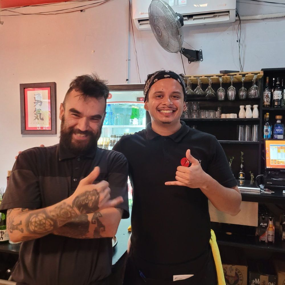 Yamada Sushi - Charlie and Christian (our wonderful servers) - Sushi Bars Near Me - Puerto Vallarta, JAL Yamada Sushi - Charlie and Christian (our wonderful servers) - Sushi Bars Near Me - Puerto Vallarta, JAL
