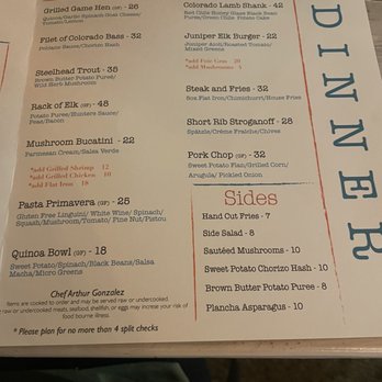 Tribe at Riverwalk - Menu, page 2 - New American Near Me - Castle Rock, Colorado