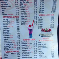 Lazeeza - Here's a peak at their menu ;)