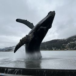 The Whale Project - Breaching whale statue