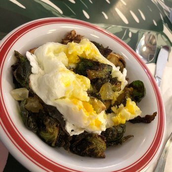 The Liquor Store - Brussel sprouts with poached eggs - Breakfast & Brunch Near Me - Memphis, Tennessee