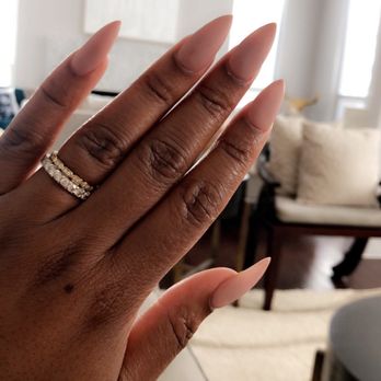 Oscar Nail Lounge - Matte Stiletto Nails #148 (X48) by Bear - Nail Salons Near Me - Plano, Texas Oscar Nail Lounge - Matte Stiletto Nails #148 (X48) by Bear - Nail Salons Near Me - Plano, Texas