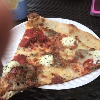 OTTO - My friend's meatball, ricotta, bacon. I took a huge bite off mine within 10 seconds of getting it, so I couldn't post a picture of it. Lol - Pizza Near Me - Portland, Maine OTTO - My friend's meatball, ricotta, bacon. I took a huge bite off mine within 10 seconds of getting it, so I couldn't post a picture of it. Lol - Pizza Near Me - Portland, Maine