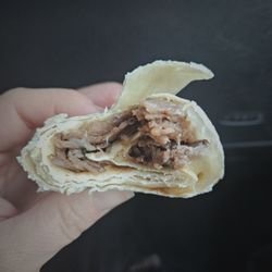 Cheese Steaks - Cheesesteak wrap with white cheddar cheese.
