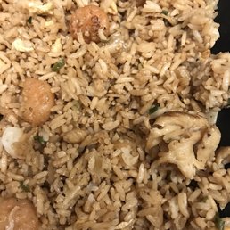 A joke of Rice  "chicken and shrimp"