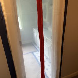 All Dry Services of Norfolk - Upper level bathroom containment barrier.