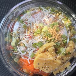 Poke Geaux - Flaming tuna with sweet ginger sauce