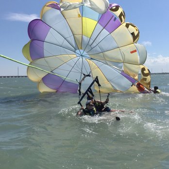 Breakaway Cruises - After the force landing into the water and being pulled back by the sail. - Boat Charters Near Me - South Padre Island, Texas