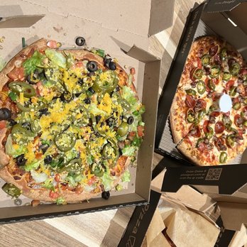 Pizza Guys - Beef Taco Pizza (left) Fireworks Pizza (right) - Italian Near Me - Fontana, California Pizza Guys - Beef Taco Pizza (left) Fireworks Pizza (right) - Italian Near Me - Fontana, California