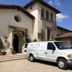 New Castle Tile Care - French limestone floor that was professionally cleaned and sealed in this beautiful home in Thousand Oaks, Ca.