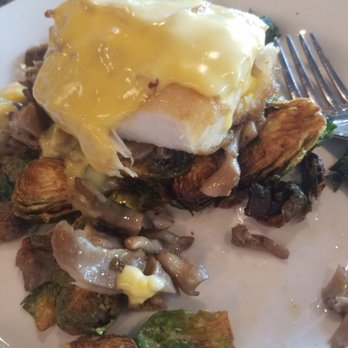 State Fare - Roasted Rockfish with brussels sprouts, mushrooms, and topped with Hollandaise. Very tasty! - Breakfast & Brunch Near Me - Catonsville, Maryland State Fare - Roasted Rockfish with brussels sprouts, mushrooms, and topped with Hollandaise. Very tasty! - Breakfast & Brunch Near Me - Catonsville, Maryland