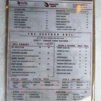 Shaking Crab - Boston Common - Menu - Cajun/Creole Near Me - Boston, Massachusetts Shaking Crab - Boston Common - Menu - Cajun/Creole Near Me - Boston, Massachusetts