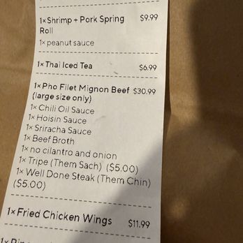 Pho and wings - Ordered a buy one get one free Pho for 30.99 and i got one pho instead. - Sandwiches Near Me - San Diego, California Pho and wings - Ordered a buy one get one free Pho for 30.99 and i got one pho instead. - Sandwiches Near Me - San Diego, California