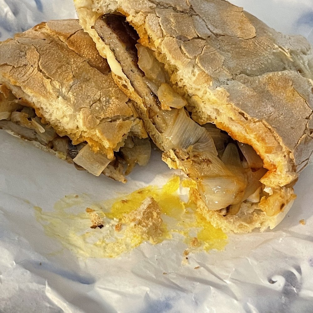 Mr. Mac's Canteen - Sausage egg and cheese on a roll with fried onions!! Excellent!!! - Burgers Near Me - Milford, Connecticut Mr. Mac's Canteen - Sausage egg and cheese on a roll with fried onions!! Excellent!!! - Burgers Near Me - Milford, Connecticut