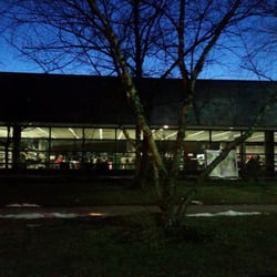 Chantilly Regional Library - This place always looks closed at night time because it looks so dark from the outside.